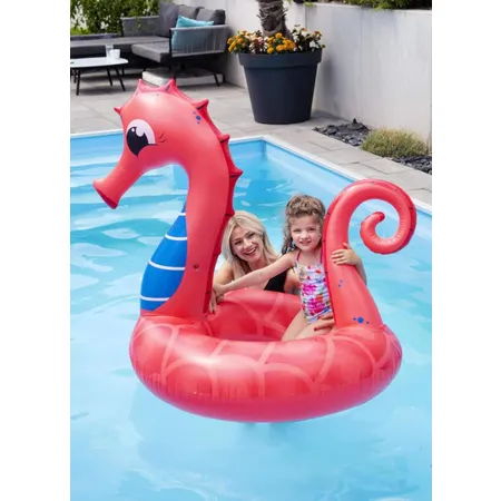 Splash & Fun Schwimmring Seepferd, 110 x 100 x 125 cm