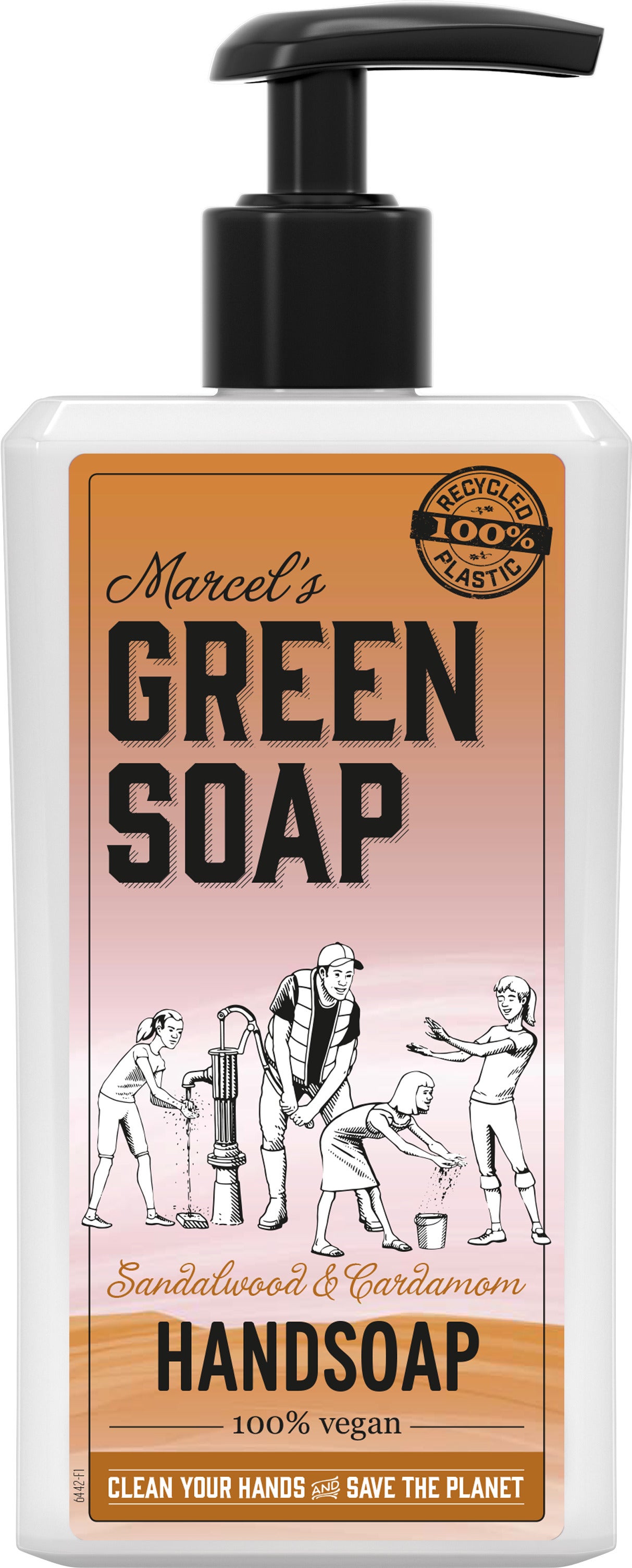 Marcel's Green Soap handzeep Sandelhout en Cardamom 250 ml