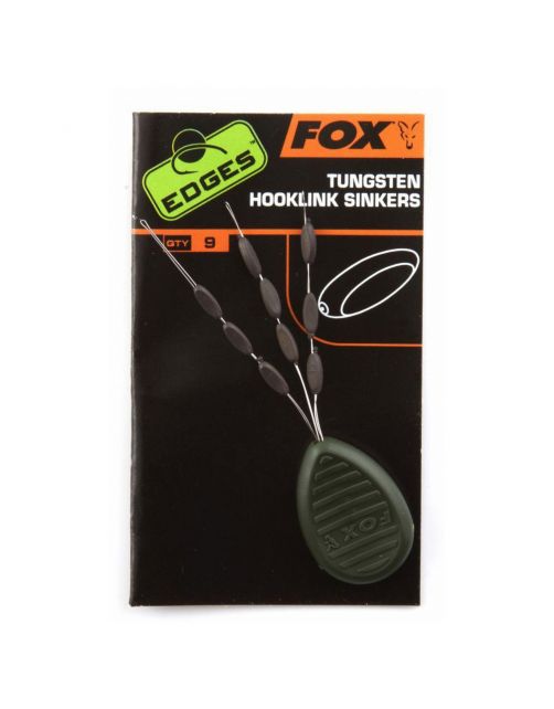 Fox Edges Tungsten Hooklink Sinkers X 9 - Rig componenten - 9 stuks