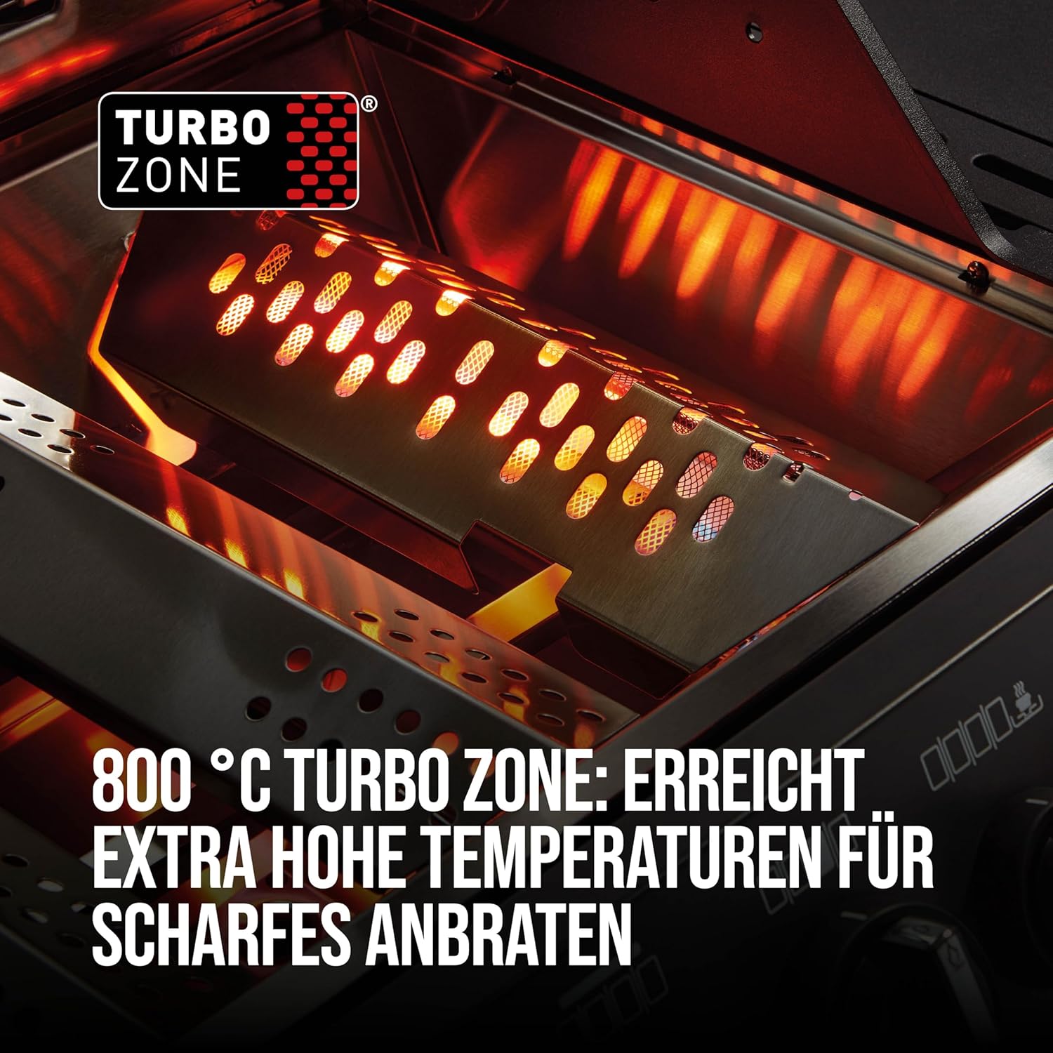 Enders® Gasgrill MONROE PRO 4 SIK TURBO SHADOW, 4-Brenner, Infrarot-Backburner, Seitenkocher, PanoVision Sicht, SWITCH GRID™ mit SEAR Grate, HEAT RANGE™, 800 °C TURBO ZONE™, SIMPLE CLEAN™ #8385