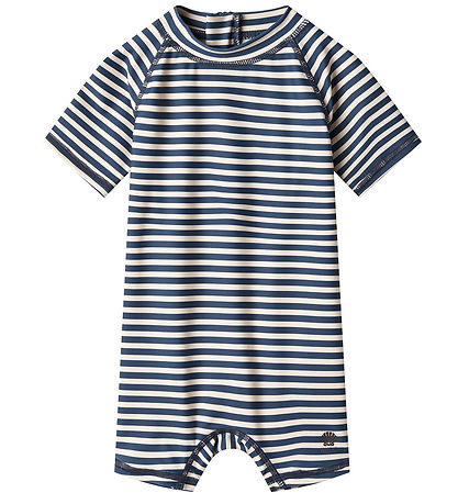Wheat Bådeheldragt - UV40+ - Cas - Indigo Stripe