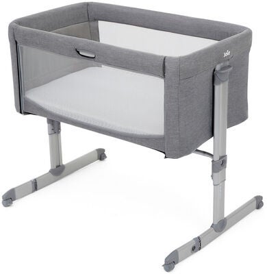 Joie Roomie Bedside Crib, Gray Flannel