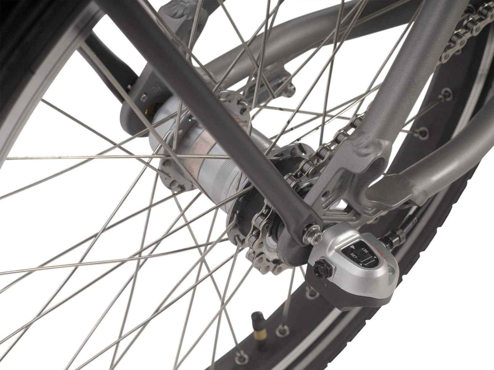 Saxonette Compact Comfort Plus 2.0 vouwfiets - Silver