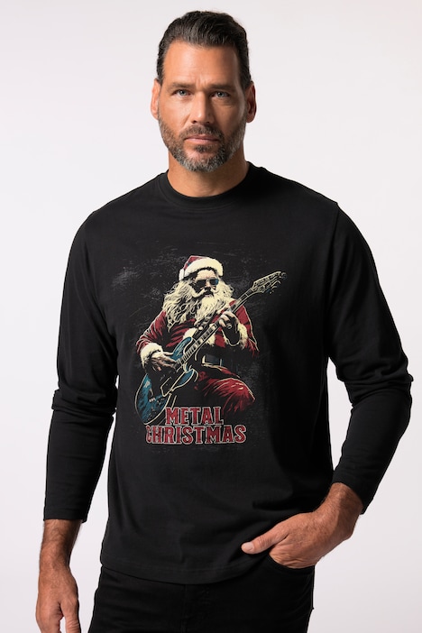 JP 1880 Langarmshirt, X-Mas Print, Rundhals, bis 8 XL