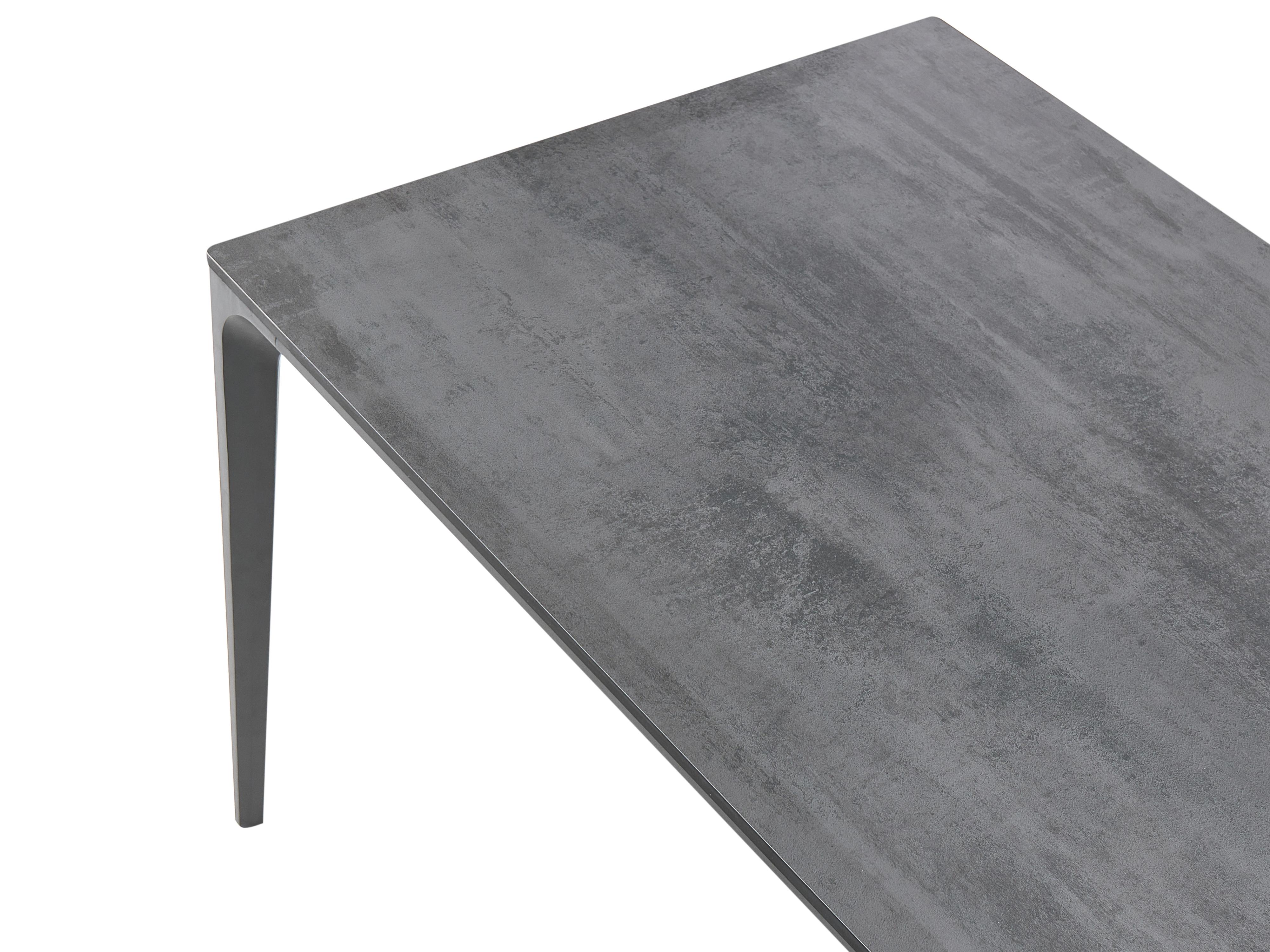 Tuin eettafel SOVARETO 180 cm 90 cm Steeneffect Donkergrijs