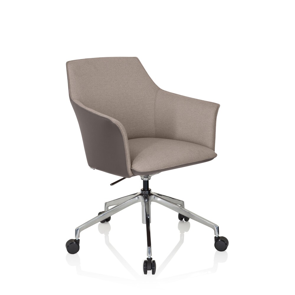 Profi Chefsessel AREZZO Kunstleder/Stoff mit Armlehnen hjh OFFICE