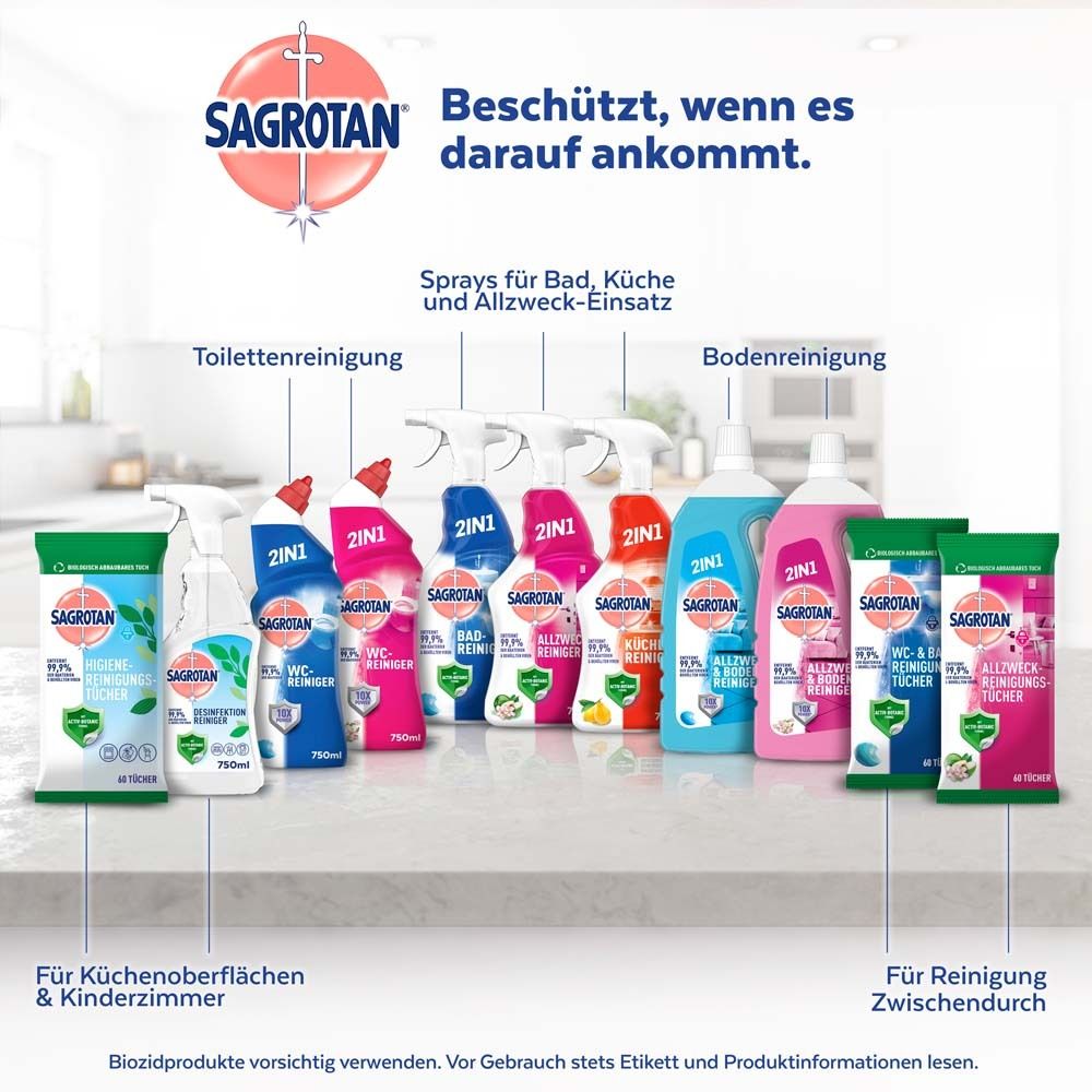 Sagrotan Hygiene-Reinigungs-Tücher