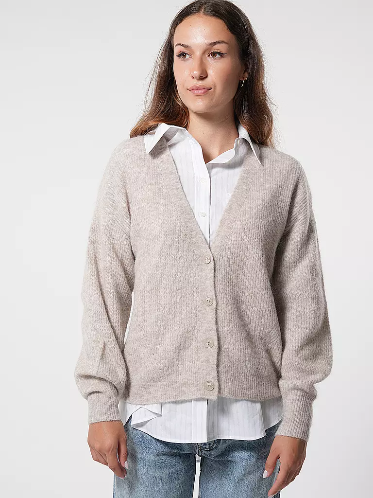 MOS MOSH Strickjacke MMTHORAV beige