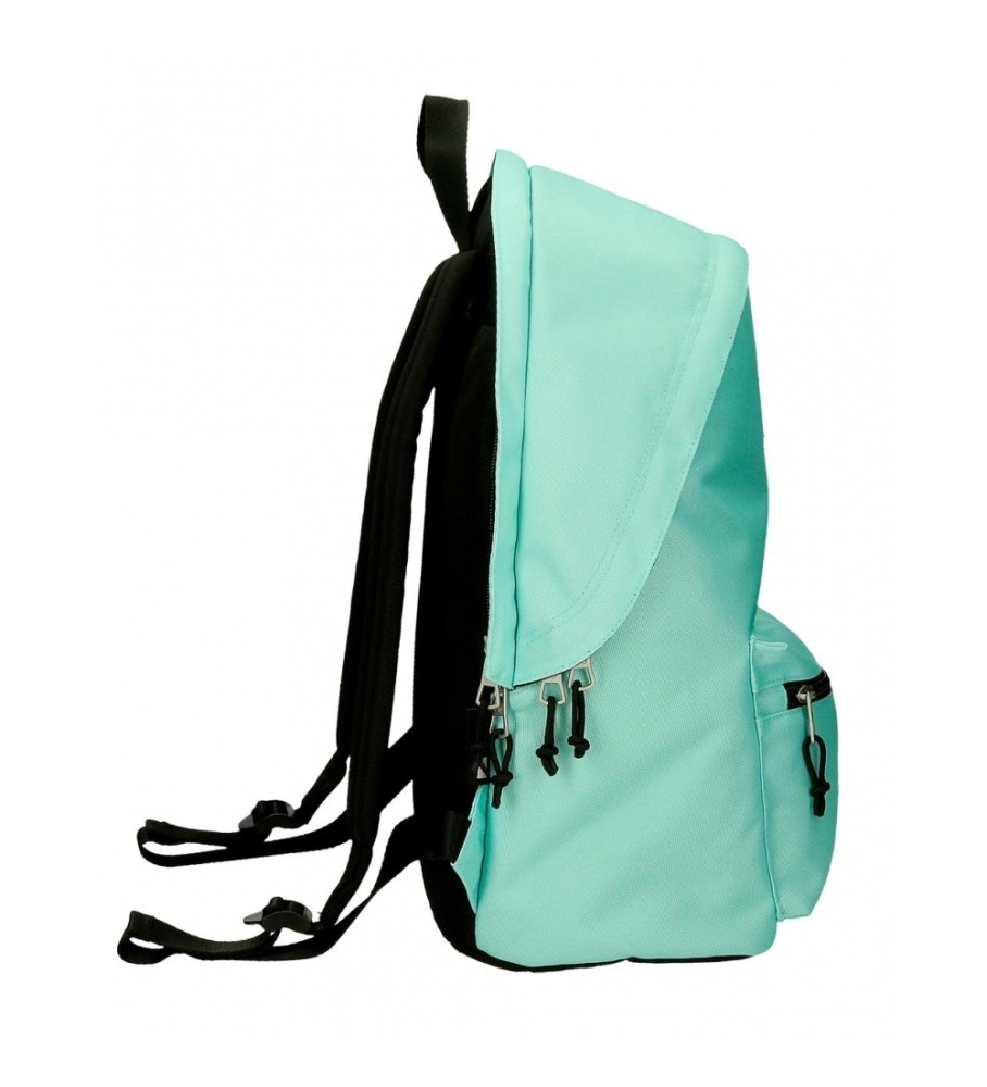 Mochila para computador Pepe Jeans Aris Colorful turquesa com dois compartimentos