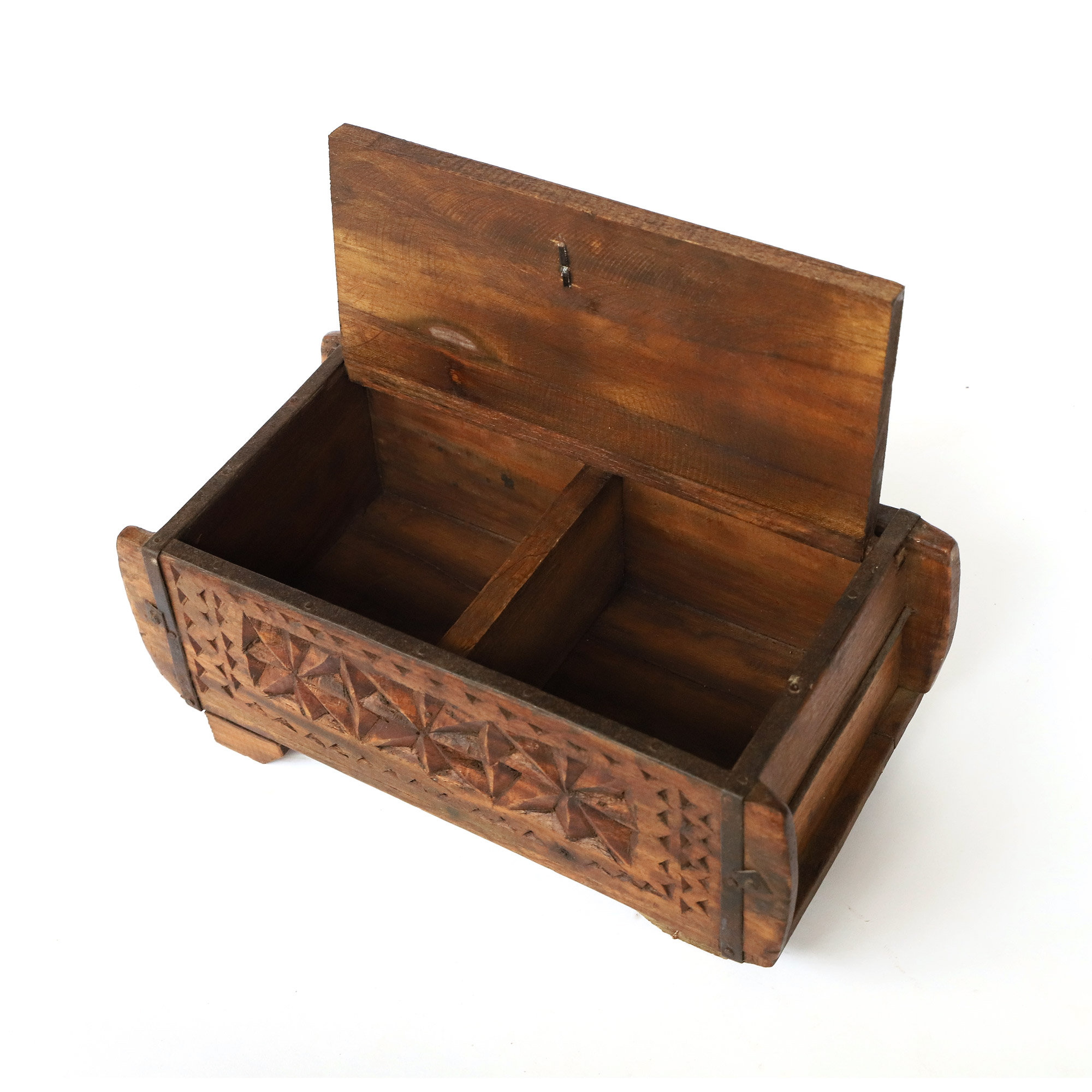 Holz-Schatulle aus Backsteinform, natur, B 32 cm, H 11 cm, L 15 cm von fischer's lagerhaus