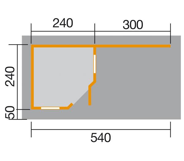 Weka Designhaus 213 B Gr.1, ca. B586/H237/T278