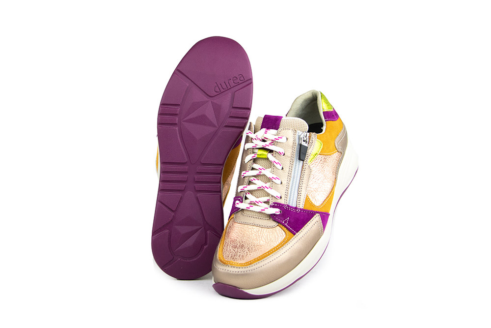 Durea Sneaker Torrone Oranje Rame Violet H