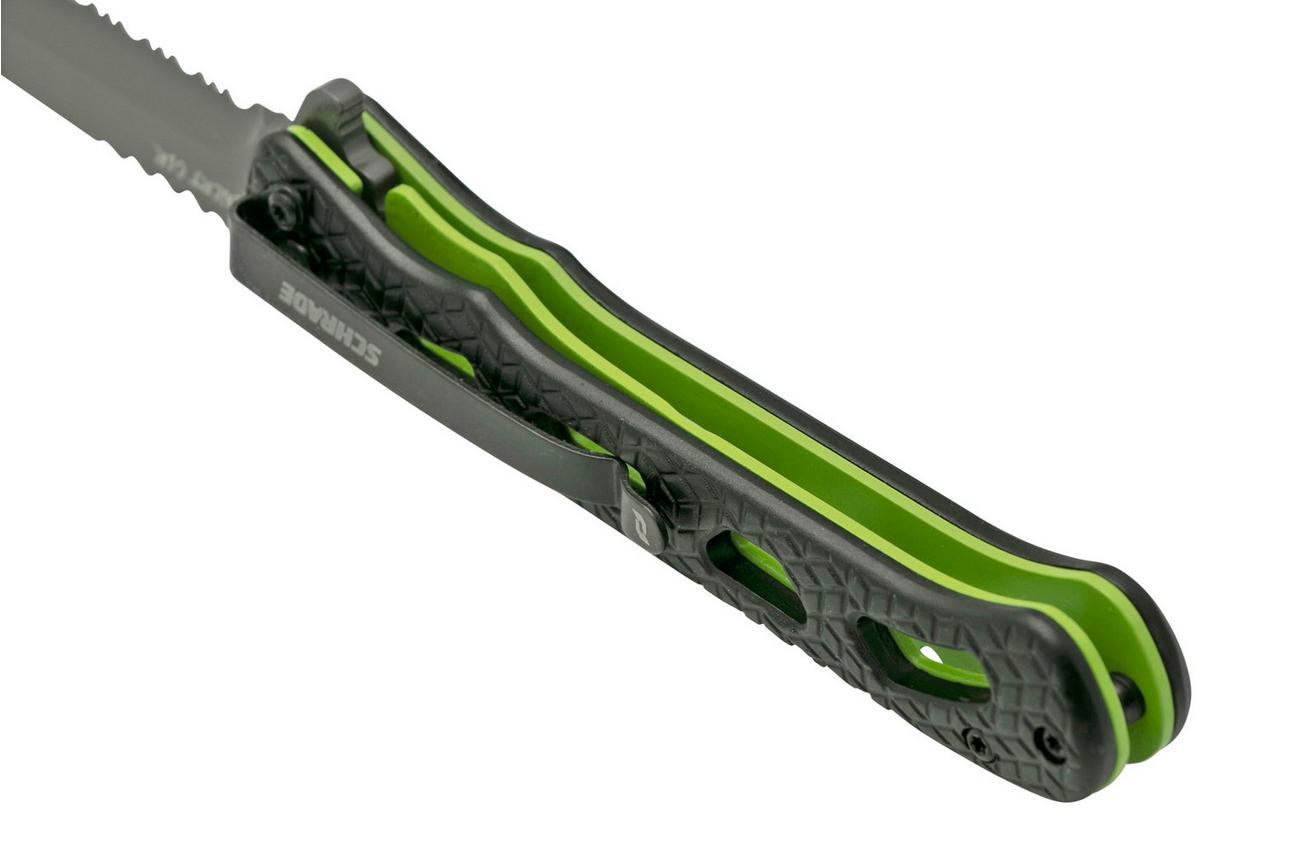 Schrade Inert CLR Tanto 1159302, zwart zakmes