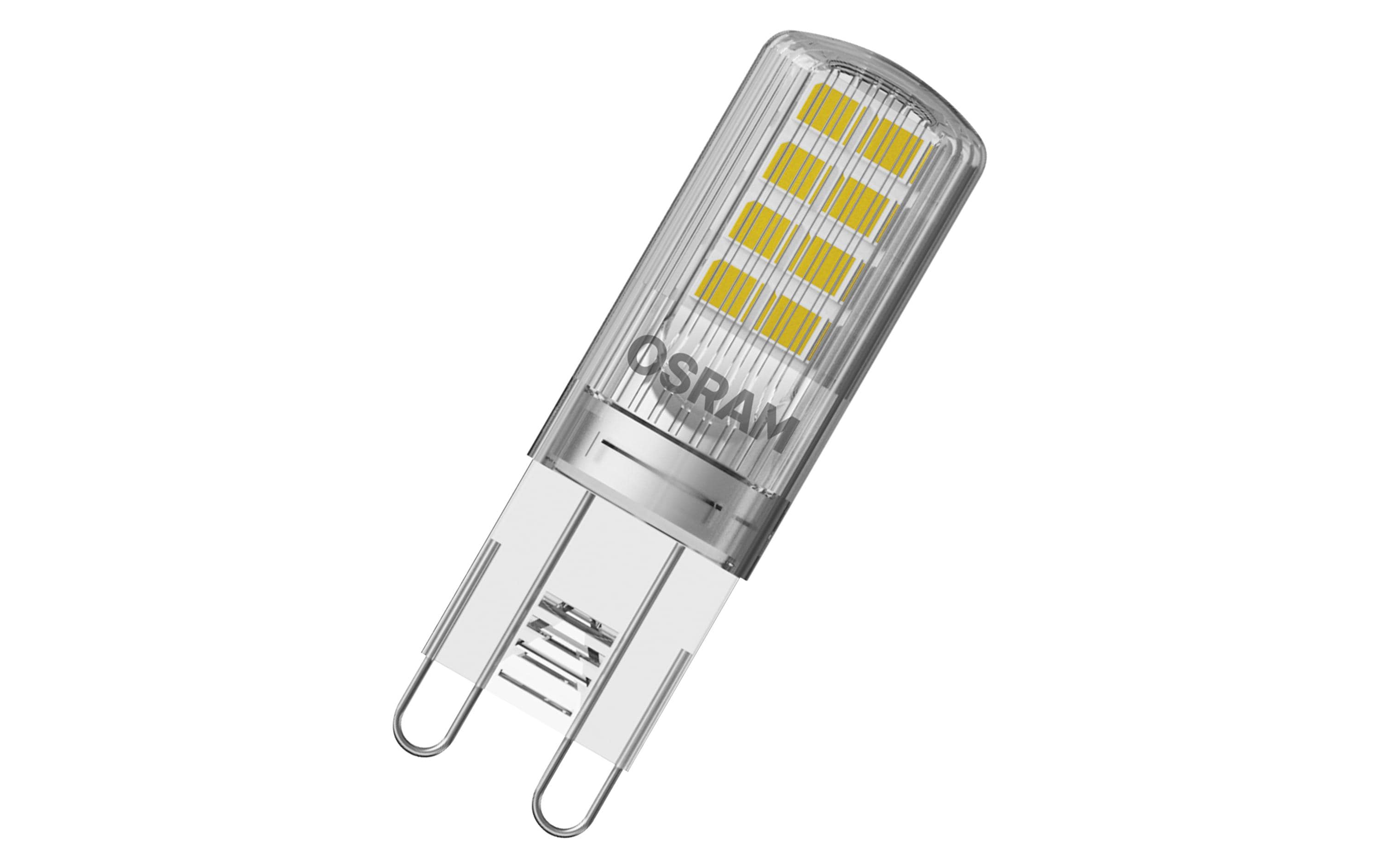 Lampe Base Pin 30, 2.6W, G9, WarmweissLED-Lampen, klassische Kolbenform