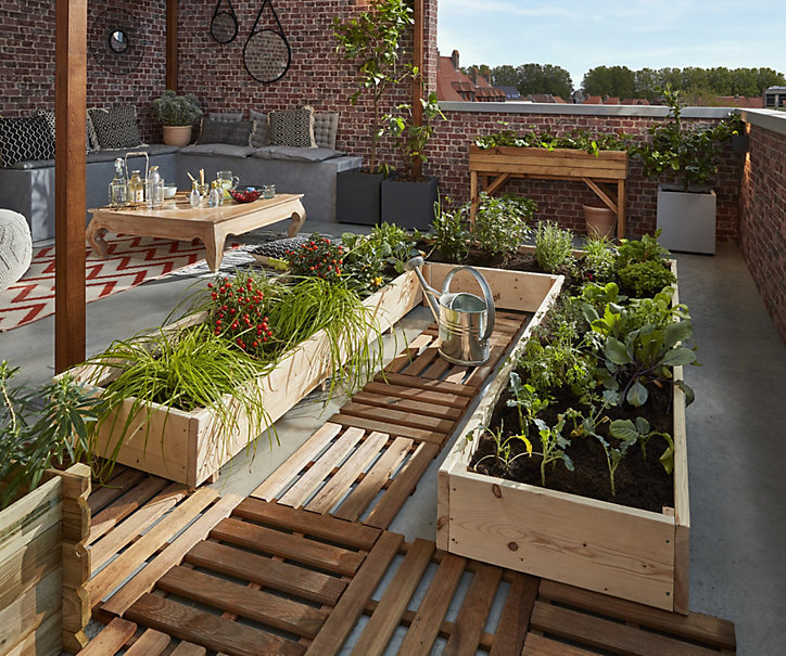 Carre potager sur pied 120 cm