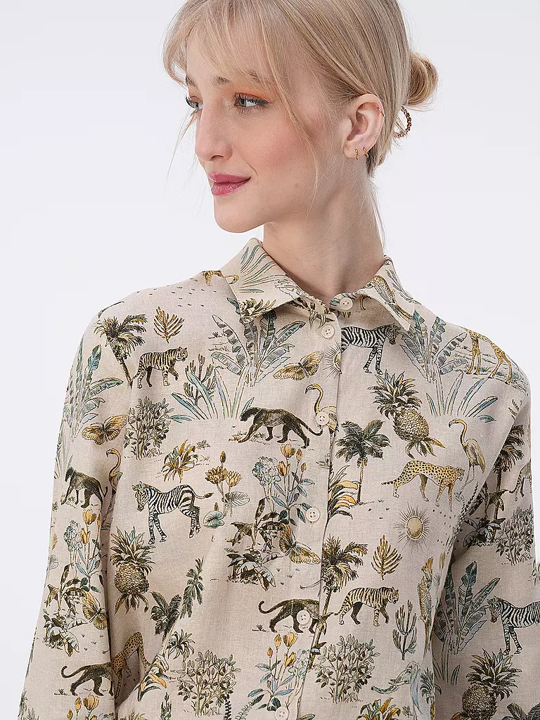 RIANI Leinenbluse creme