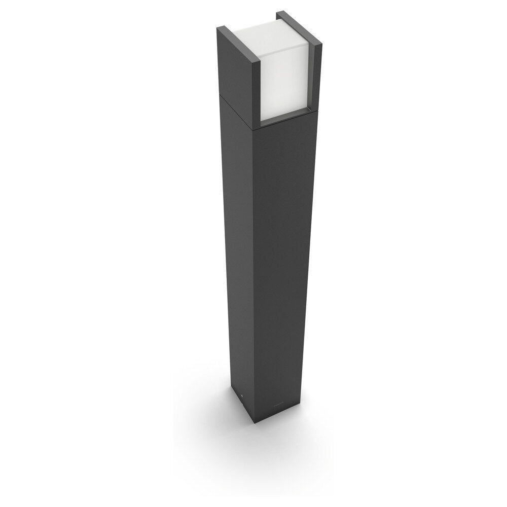 Stijlvolle myGarden Arbour sokkel en padverlichting van aluminium in antraciet, 770 mm hoog
