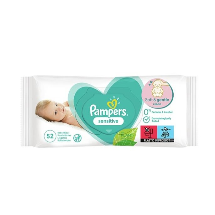 Sensitive Baby Feuchttücher Wickel Putz Tücher Einweg Wipes (8001841041391) - 52 Stück