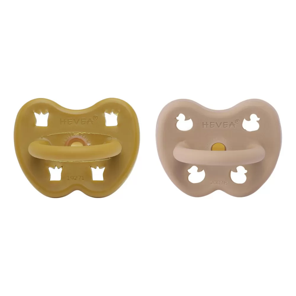 Hevea Sut, 3-36 mdr, Rund, Golden Honey & Tan Beige - 2 stk.