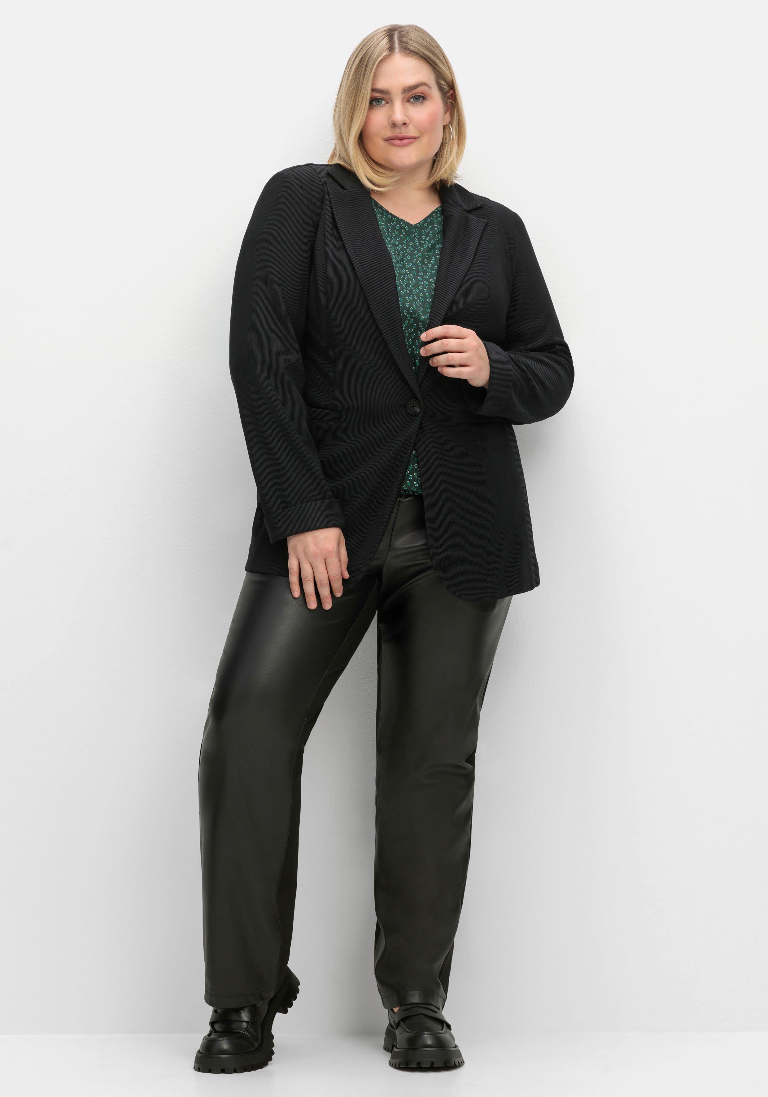 Taillierter Blazer in Ottoman-Rippstruktur