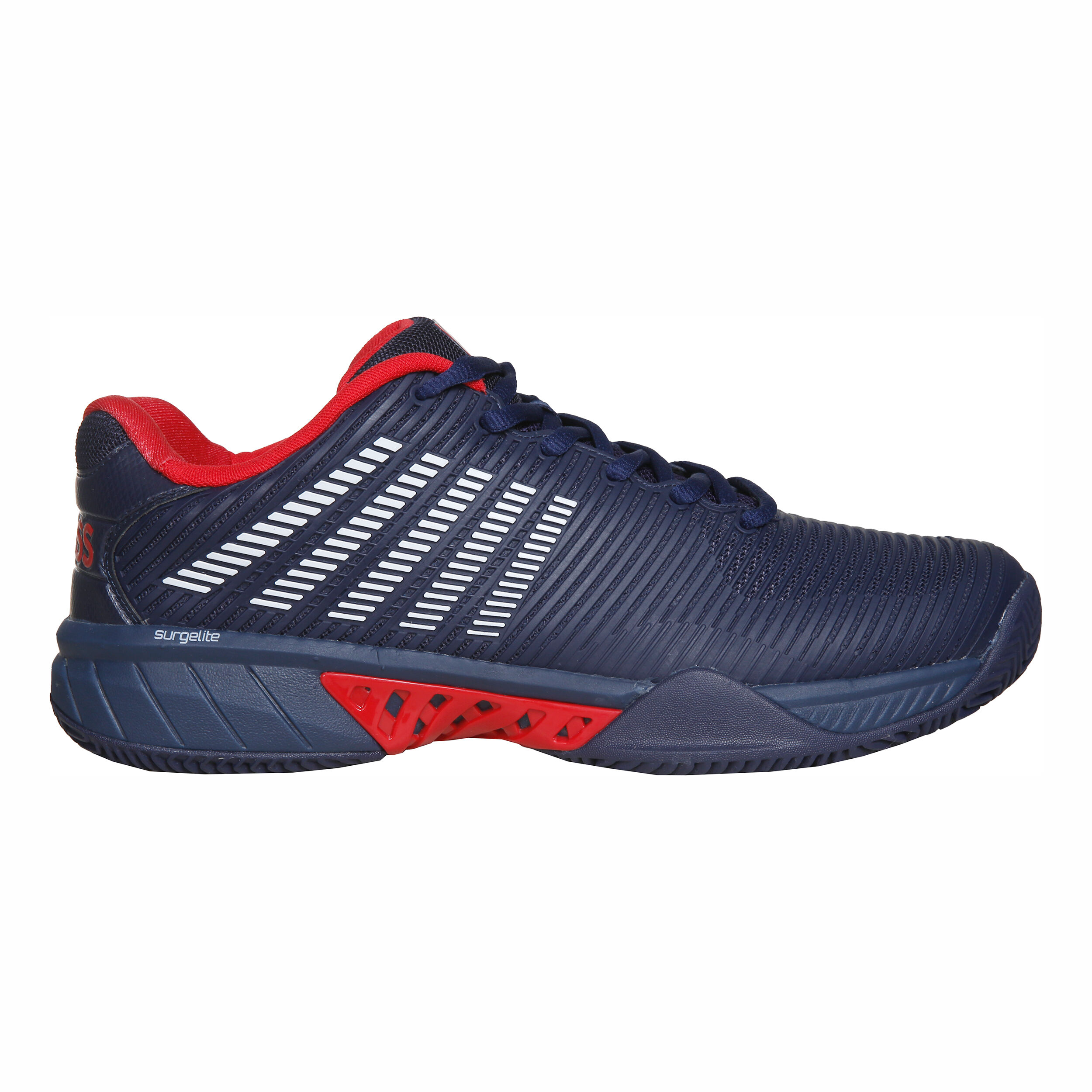 K-Swiss Hypercourt Express 2 Chaussure Terre Battue Hommes - Bleu Foncé , Rouge