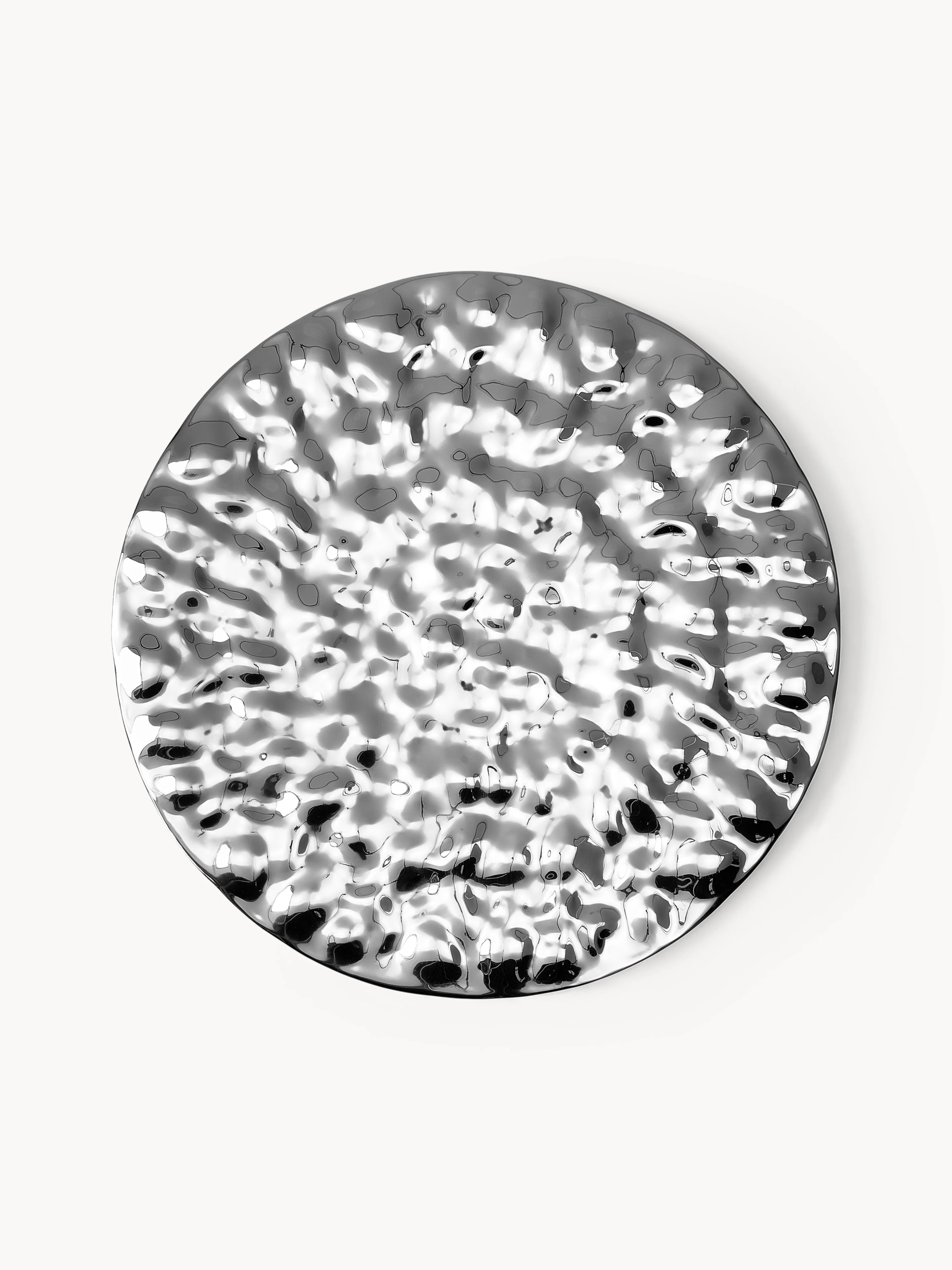Wandobject Splash met gehamerd oppervlak, Ø 120 cm