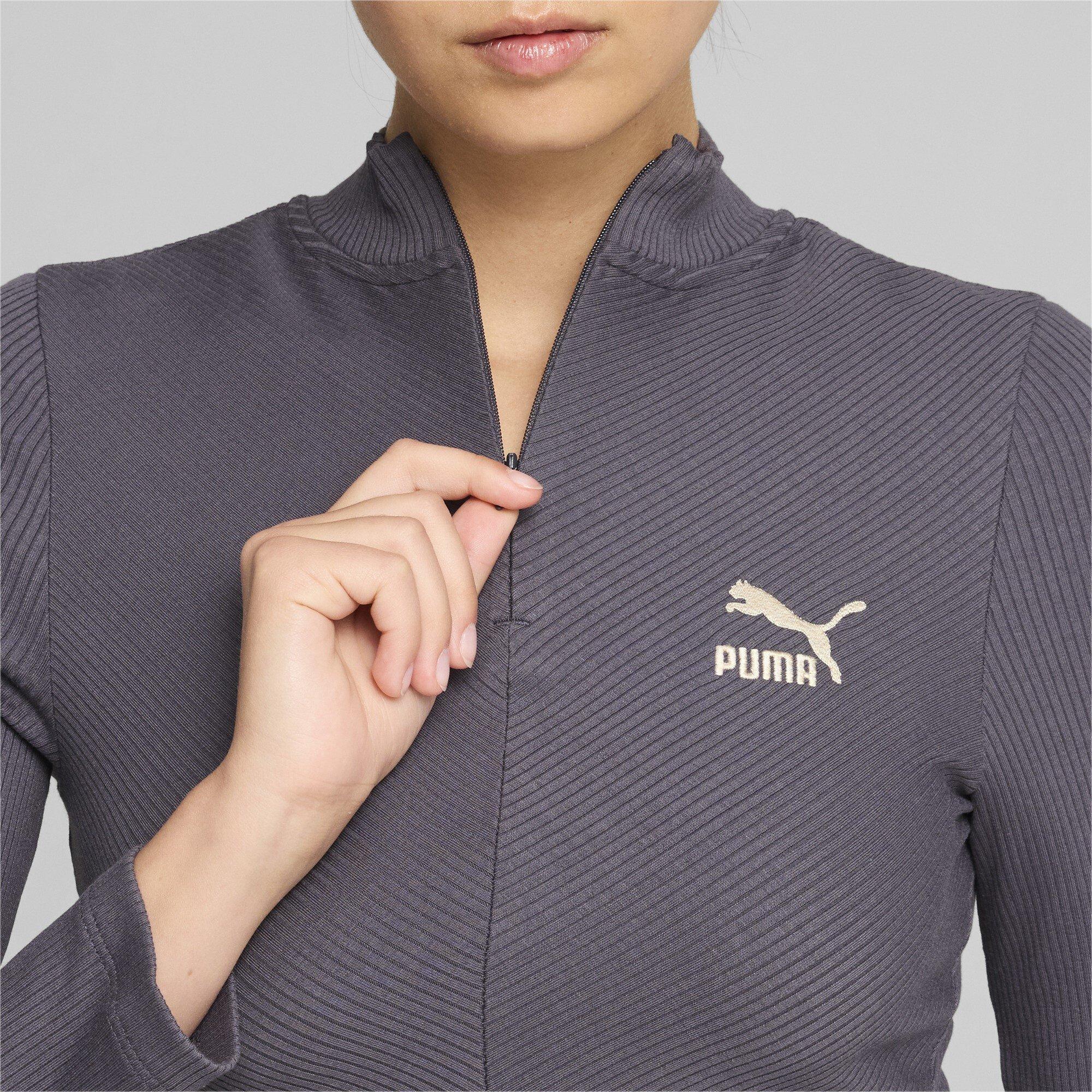 Puma CLASSICS Ribbed Half-Zip Long Sleeve
