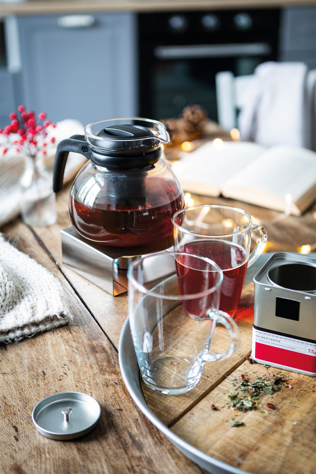BOHEMIA SELECTION Stövchen Edelstahl silberfarbig