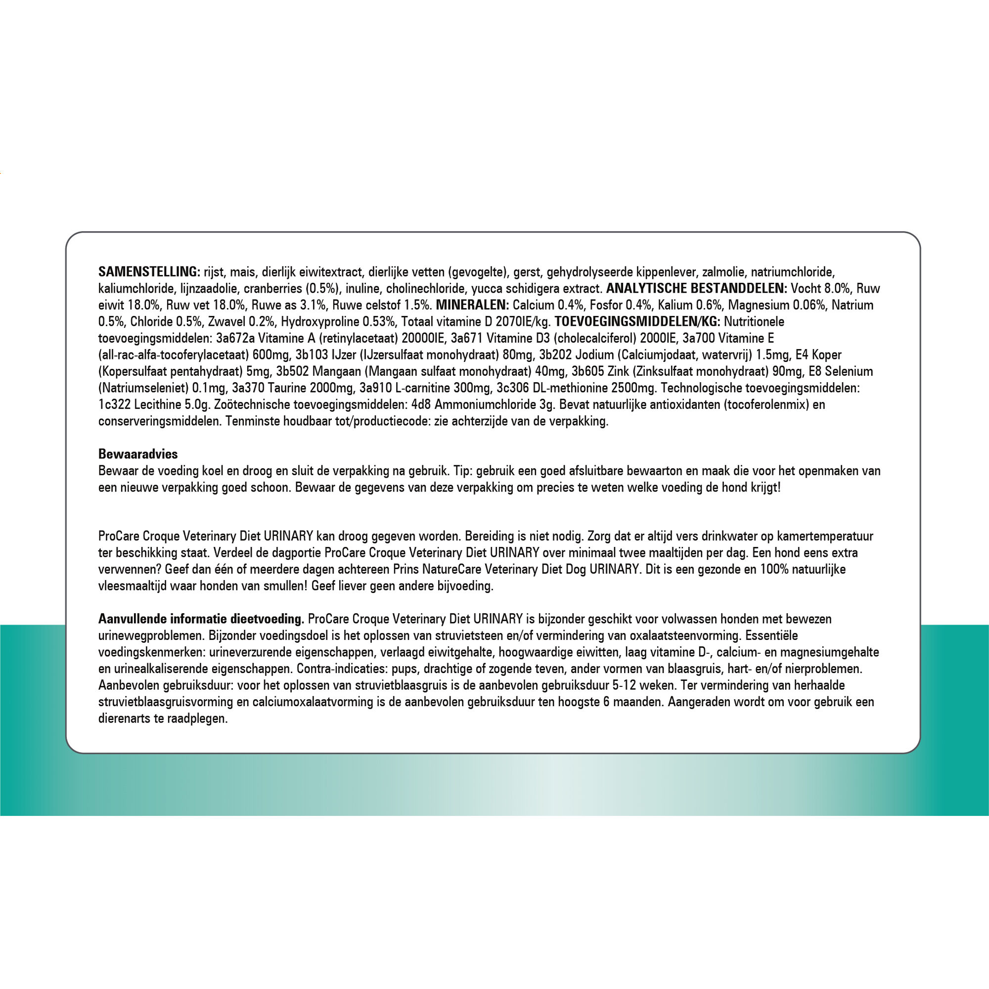 Prins ProCare Croque Urinary Struvite & Calciumoxalate