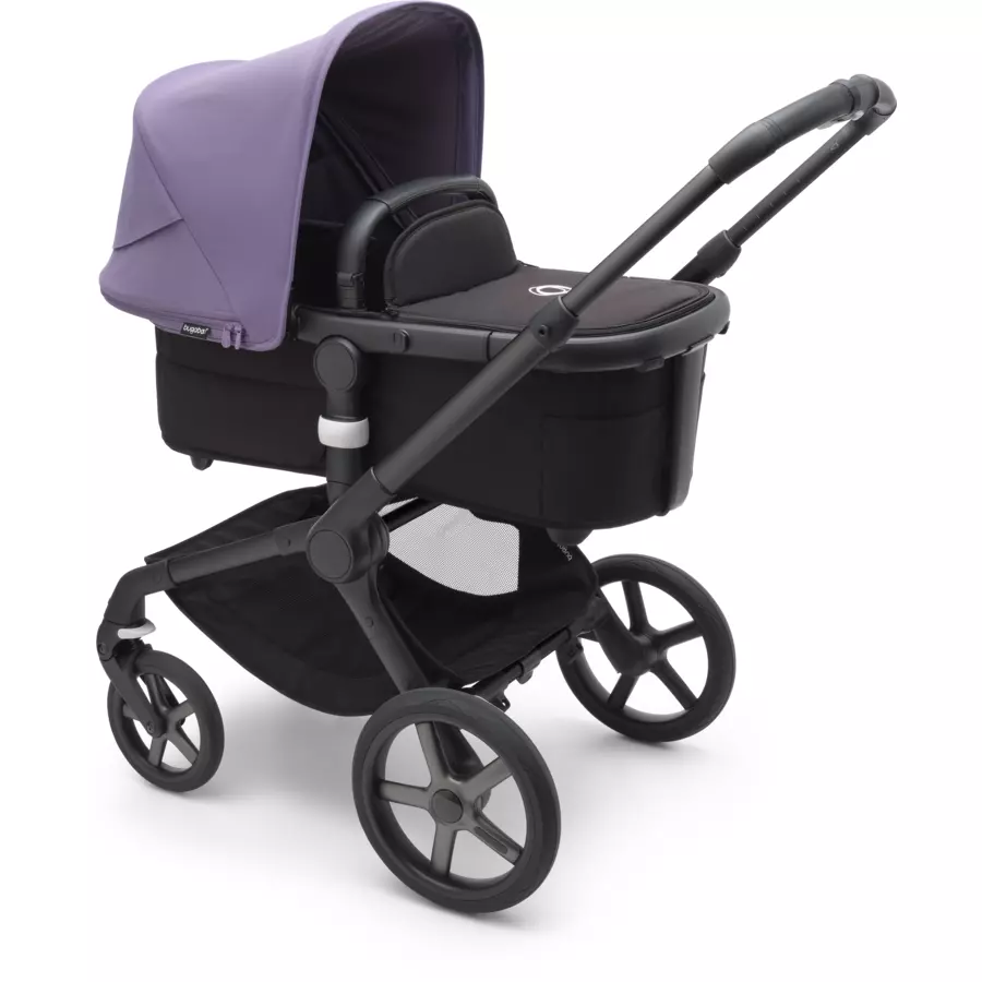 bugaboo Kinderwagen Fox 5 mit Liegewanne und Sitz BlackAstro Purple