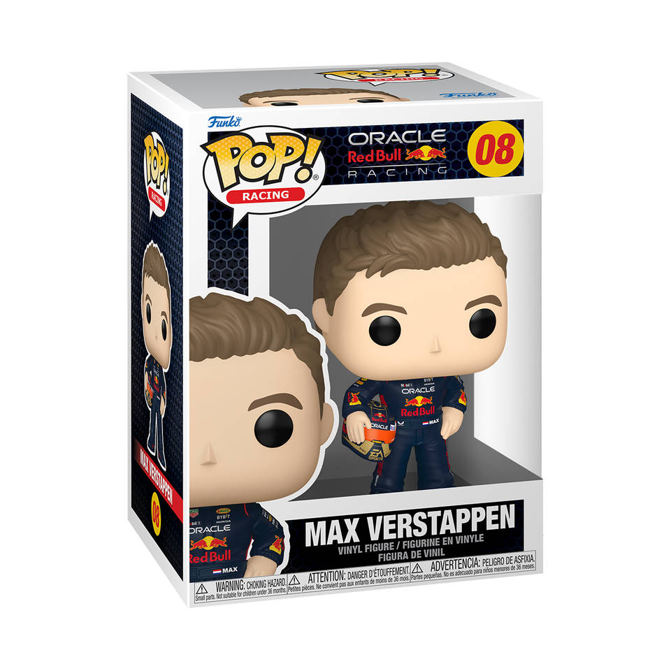 Funko Pop! figuur Oracle Red Bull Racing Max Verstappen met helm