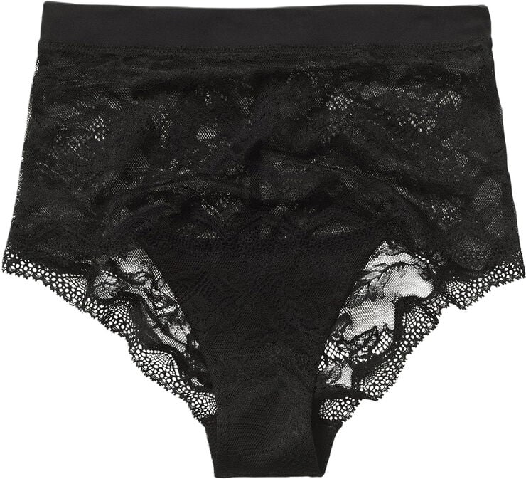 Closely Brief the bird high waist Black