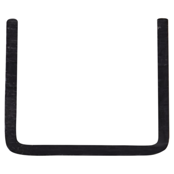 U-profiel kunststof zwart 18x18 mm 260 cm