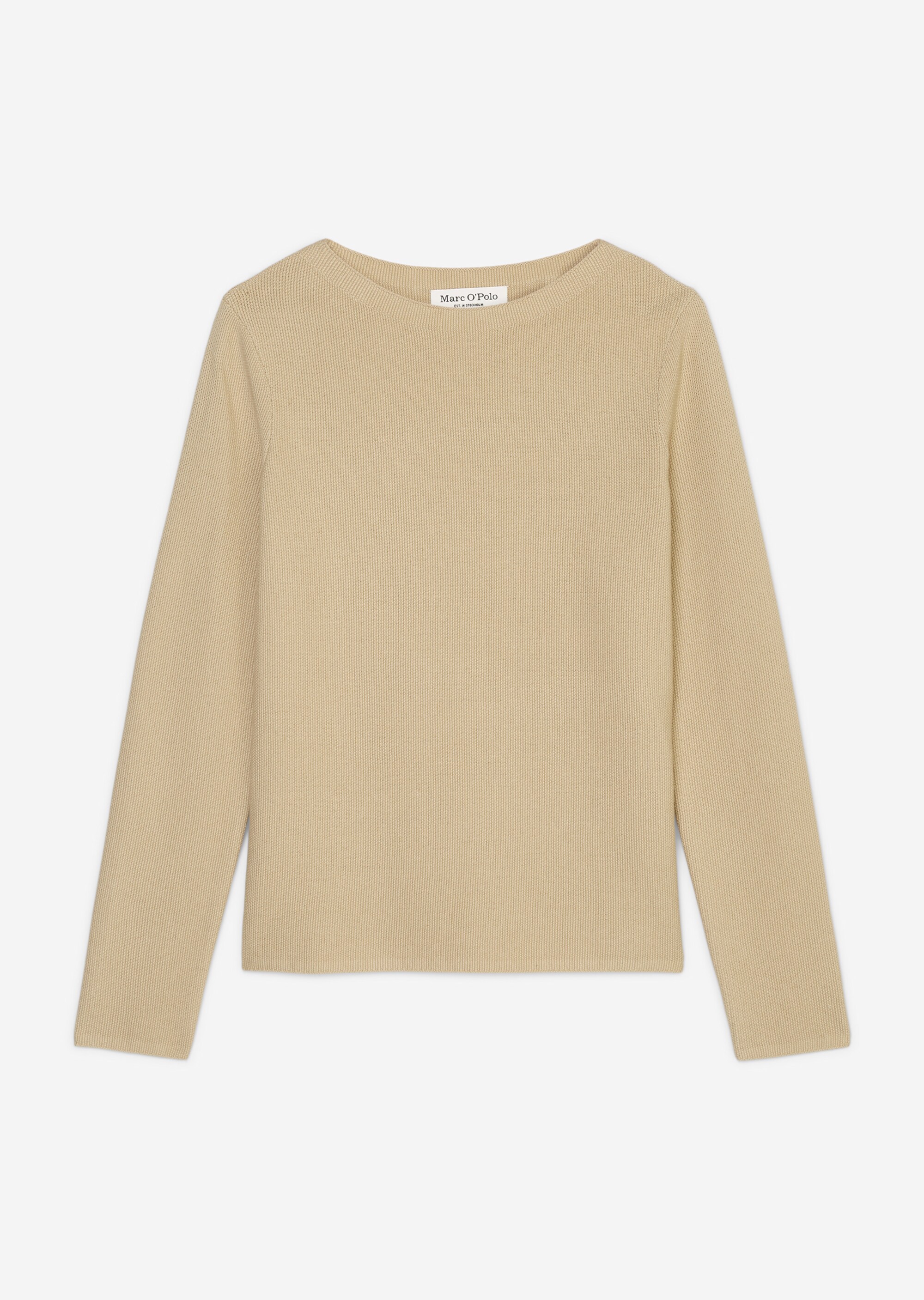 Pullover mit Reiskorn-Struktur aus softem Organic Cotton