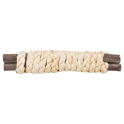 Trixie Nagerspielzeug Hölzer mit Stroh 15x3cm