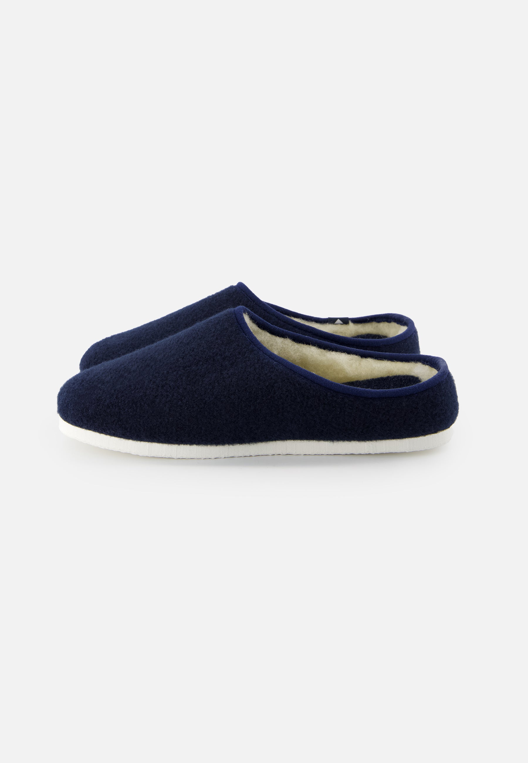 Chaussons d'intérieur en laine-Claudio Marine