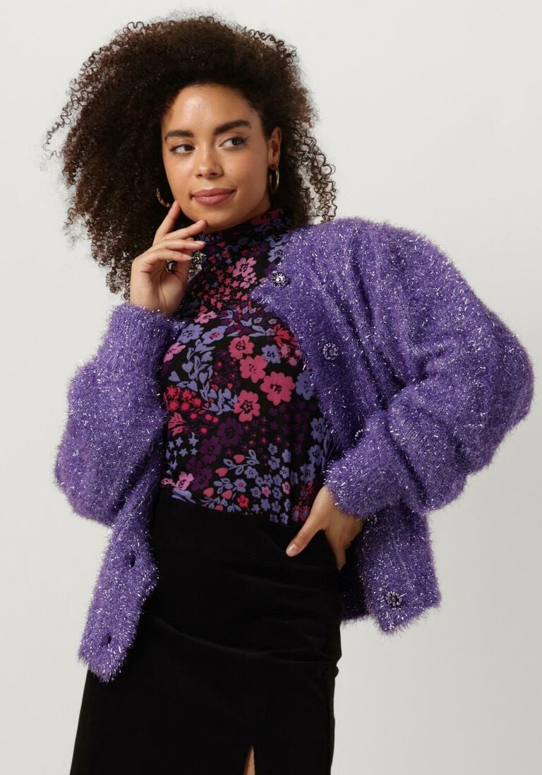 FABIENNE CHAPOT paarse fabienne chapot vest kitty cardigan