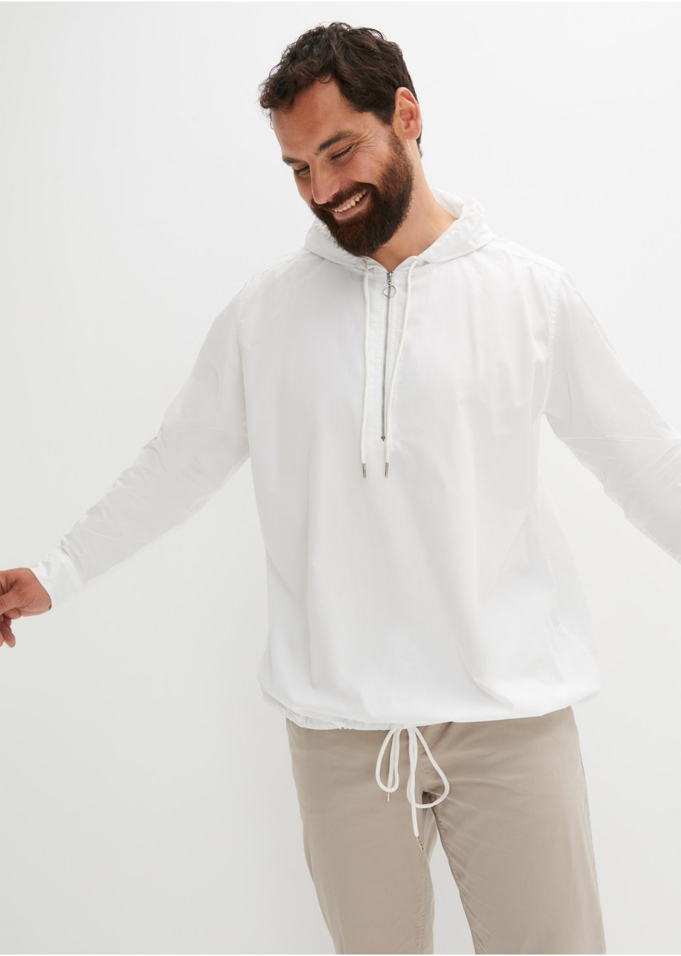 Chemise manches longues à capuche