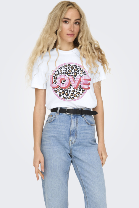 Only witte dames t-shirt