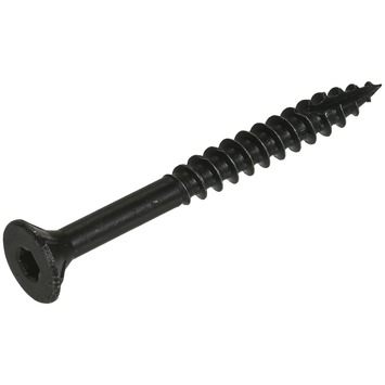 Blackline spaanplaatschroef zwart TX-25 6.0x50 mm 10 stuks
