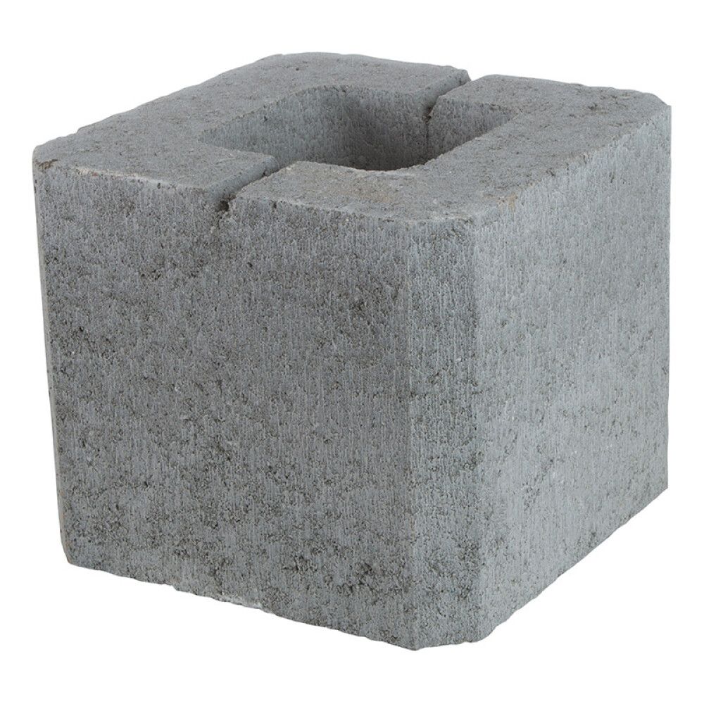 PILARBLOKK AALTVEDT 23,5X23,5X20CM GRÅ