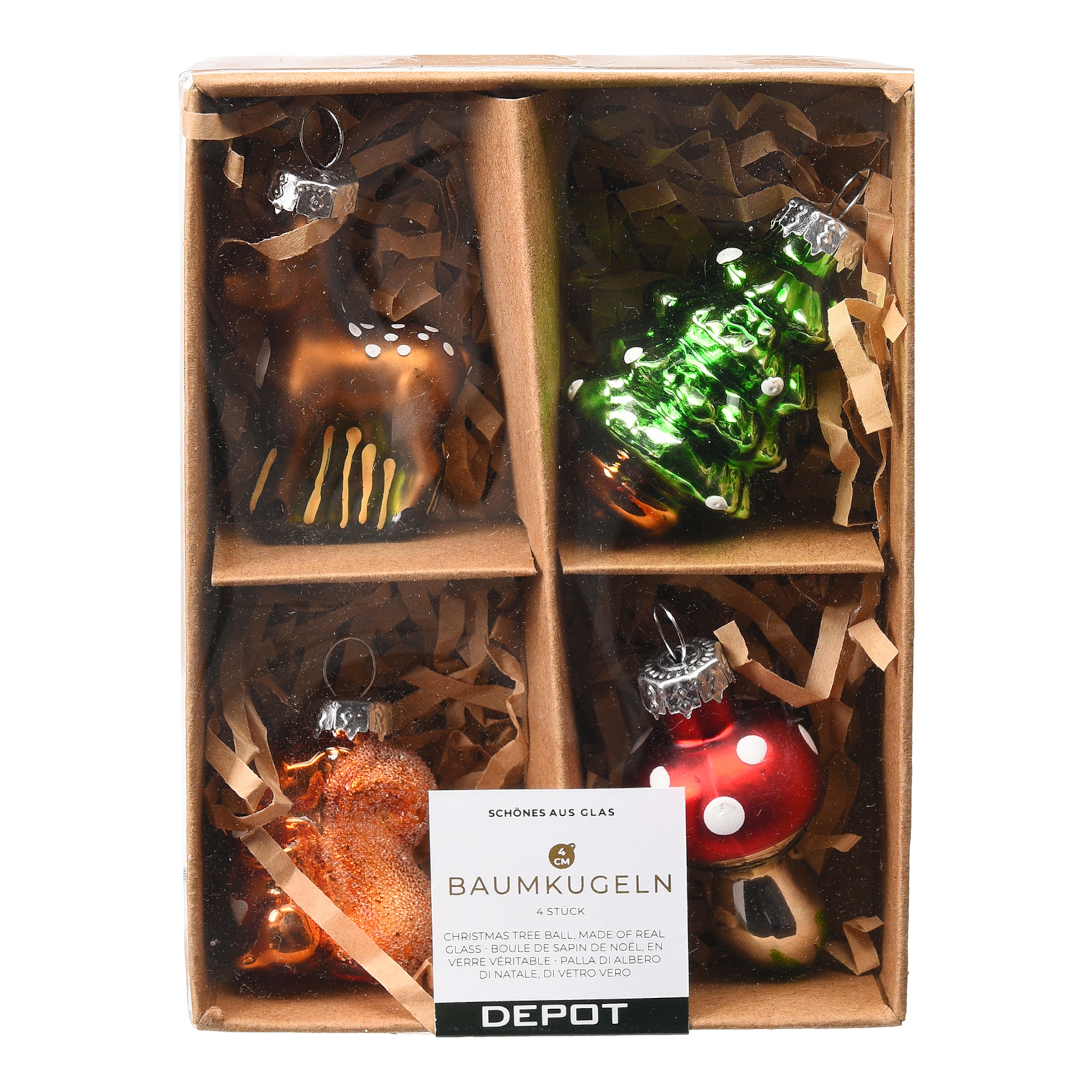 bunt, 4-teilig