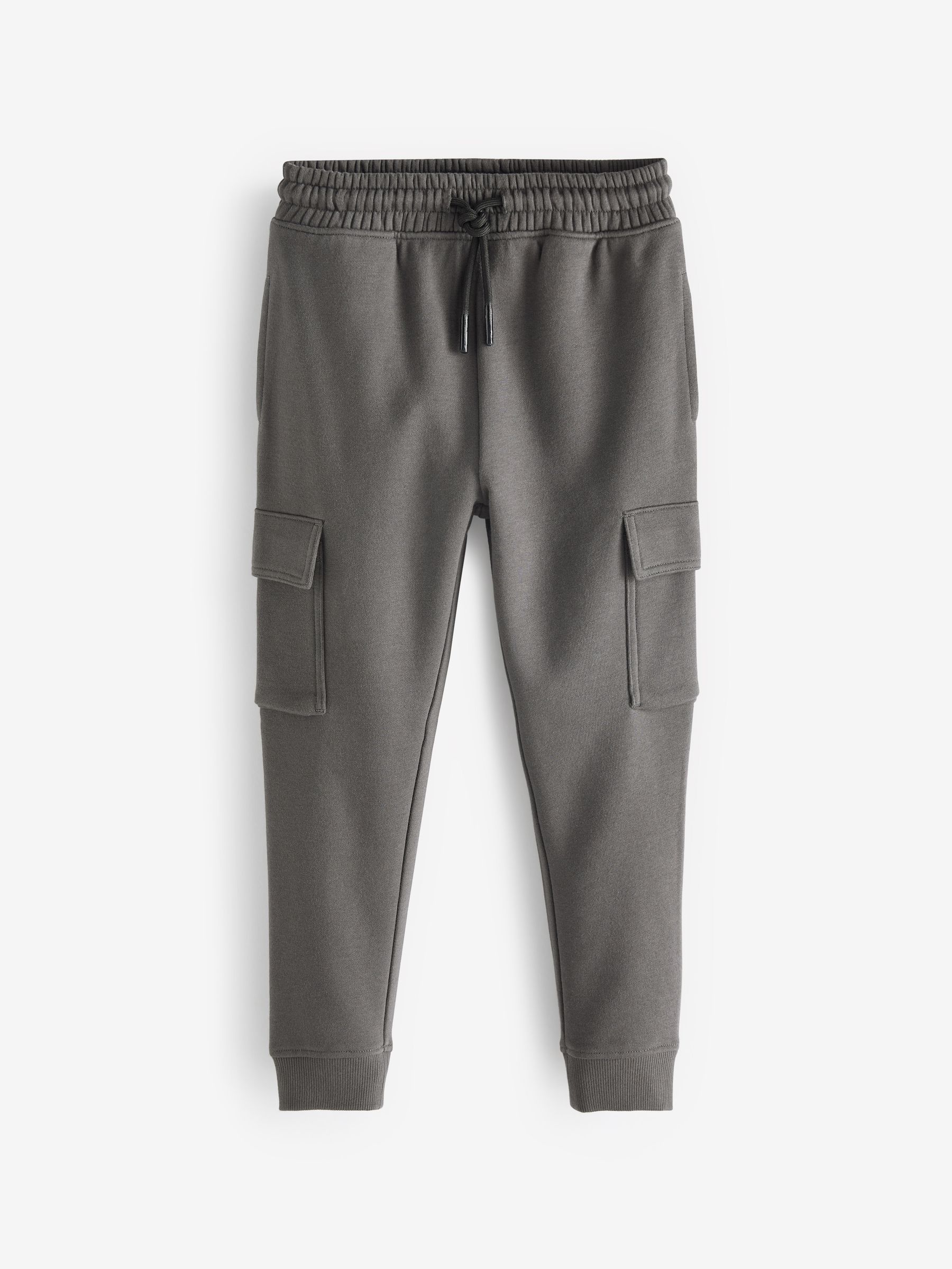 Antraciet - Cargo joggingbroek met hoog katoengehalte (3-16jr)