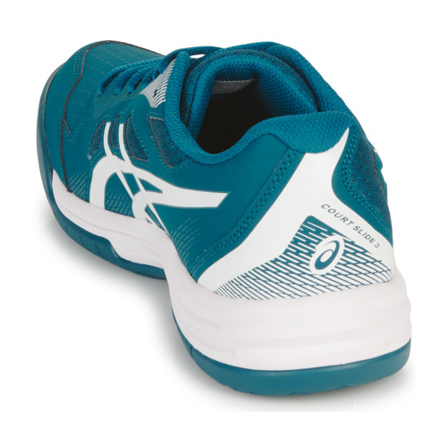 Asics - COURT SLIDE 3 - Bleu / Blanc