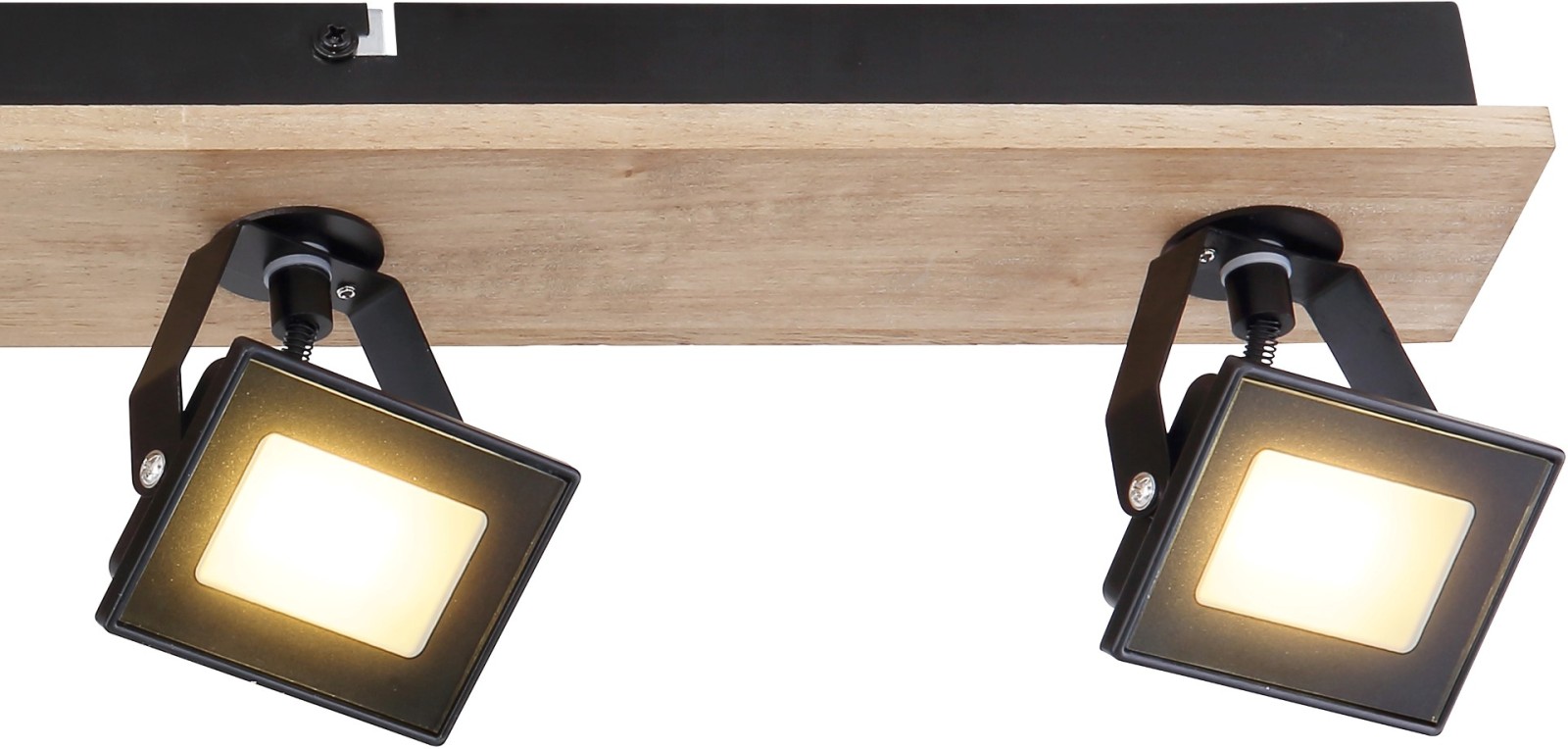 LED-Deckenleuchte - schwarz matt - 4-flammig