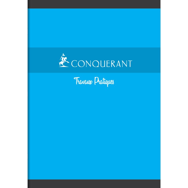 Cahier De Tp Conquerant 7 Agrafe 210X297 96P 70-90G Seyes/Uni Assorti