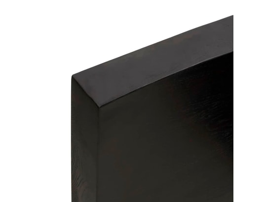 VIDAXL - Arrière de comptoir Comptoir de salle de bain gris foncé 80x50x6 cm bois traité