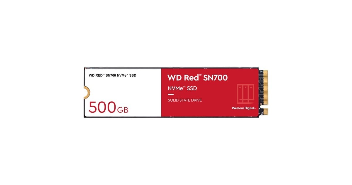 WDRed SN700 500 GB  SSD  (WDS500G1R0C, M.2 2280 S3-M, PCIe Gen3)