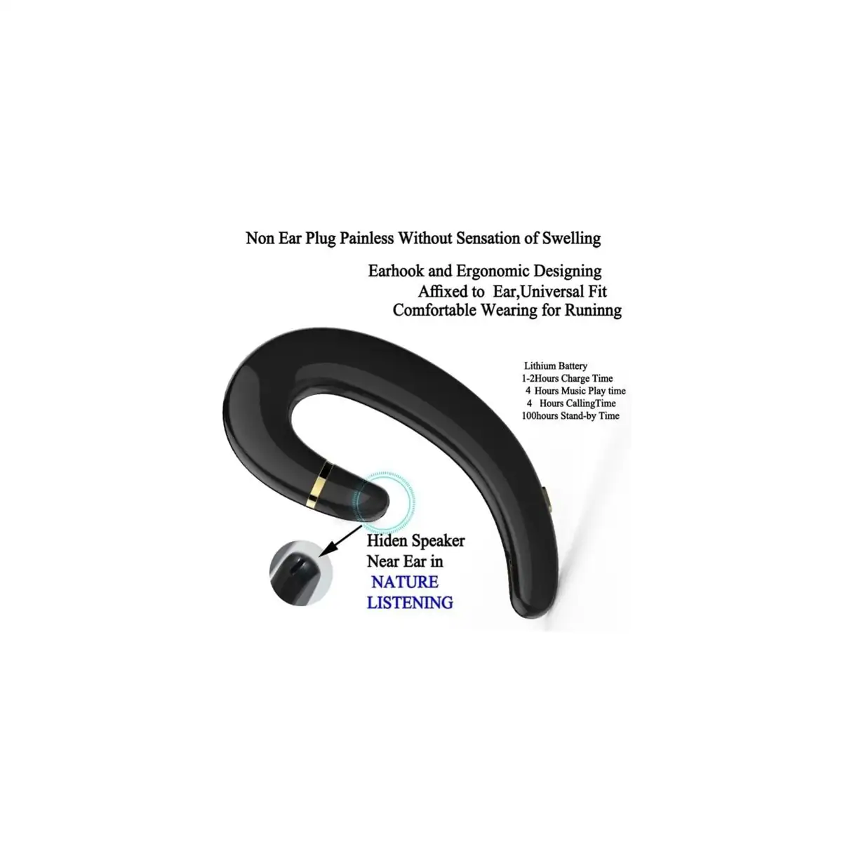 Bluetooth Earphone Ear Hook iPhone / Android
