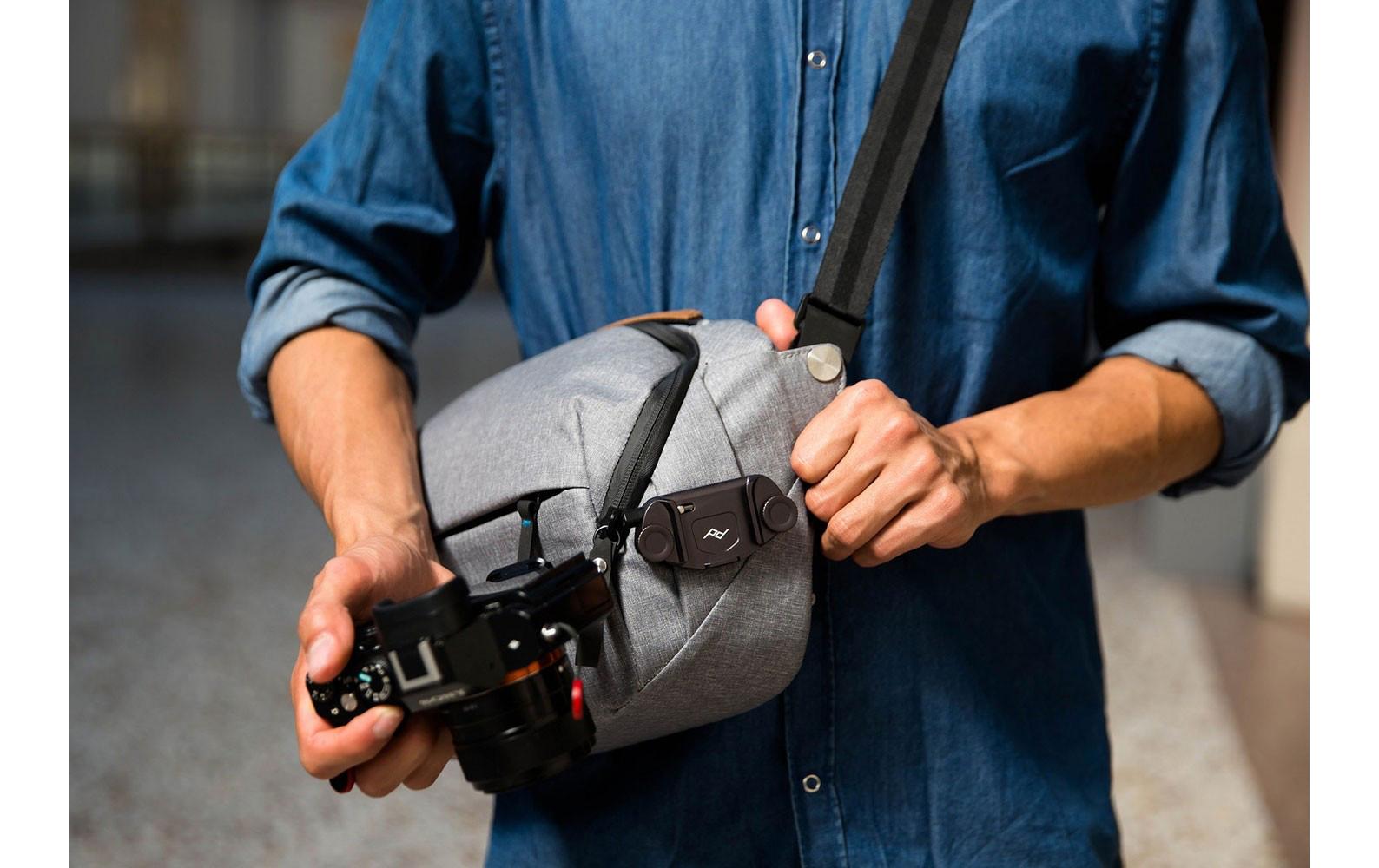 Kameragurt Capture Clip & Plate schwarzSicherer Halt für Ihre Kamera